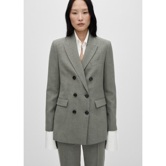 Mango Double-Breasted Blazer - Picture 1 of 13